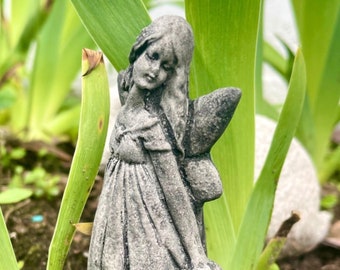 Fairy Garden Statue | Garden Fairy | Handmade Concrete Fairy Statue | Maiden Statue | Fairy Queen Statue | Concrete Statues