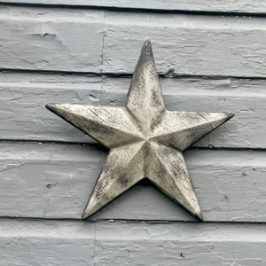 Large Farmhouse Barn Star | Rustic Barn Star | Farmhouse Kitchen Decor Wall Hanging | Country Decor | Cement Concrete Hanging Star Statue