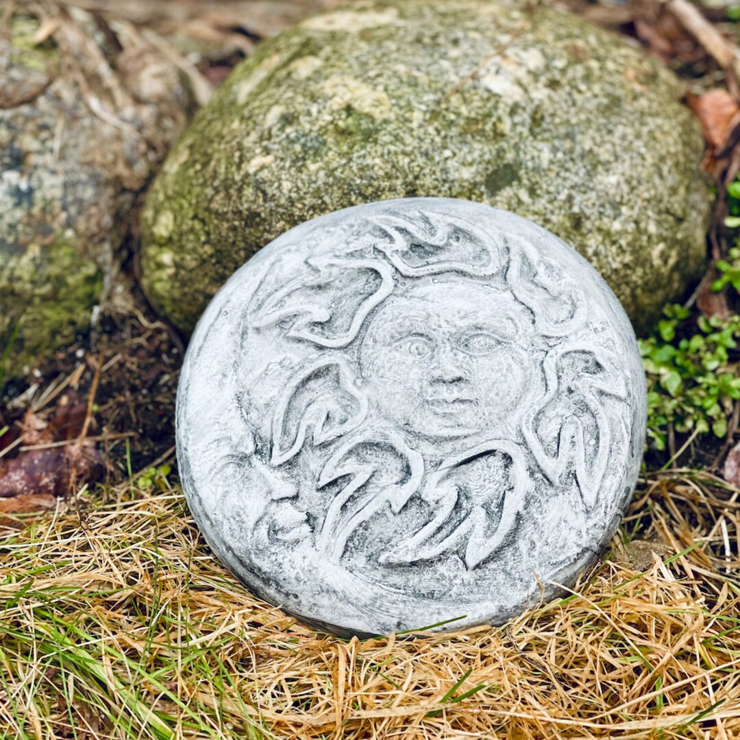 Sun and Moon Wall Art Sun and Moon Garden Stone Stepping Stone Wall
