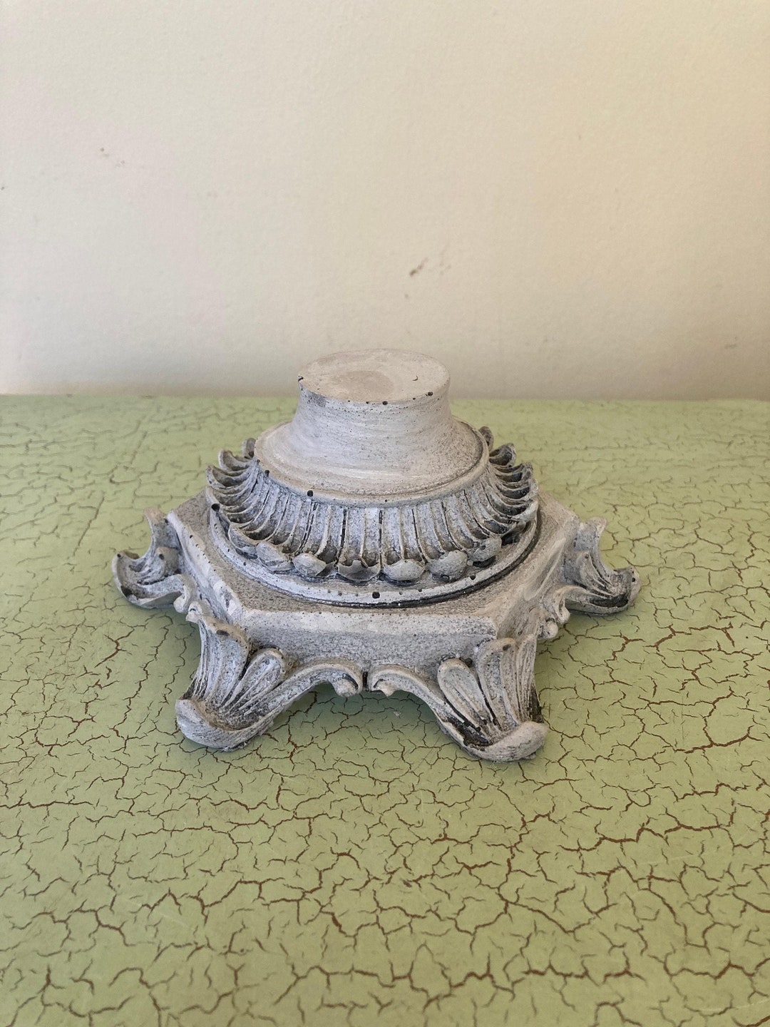Concrete Display Riser Victorian Pedestal Riser | Handmade Concrete Display Stand - Etsy