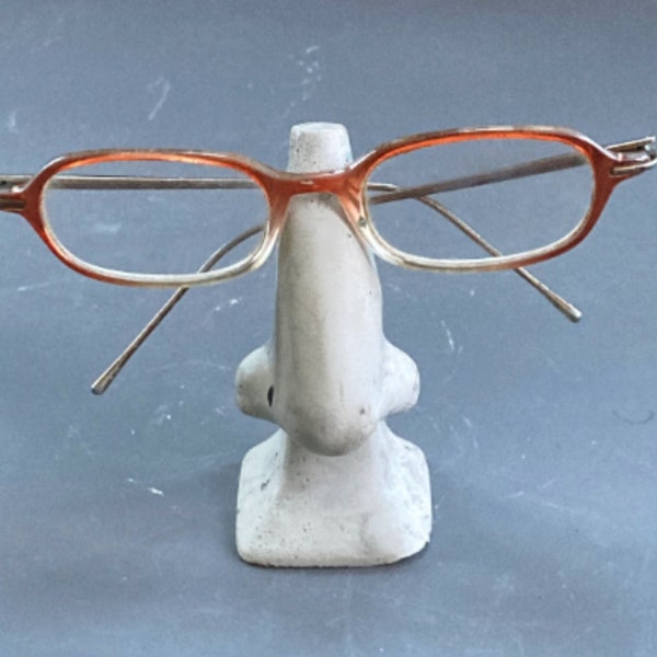 Eyeglass Holder Concrete Nose | Eyeglass Stand | Sunglass Holder | Sunglass Stand | Sunglass Display | Gift for Him | Gift for Dad