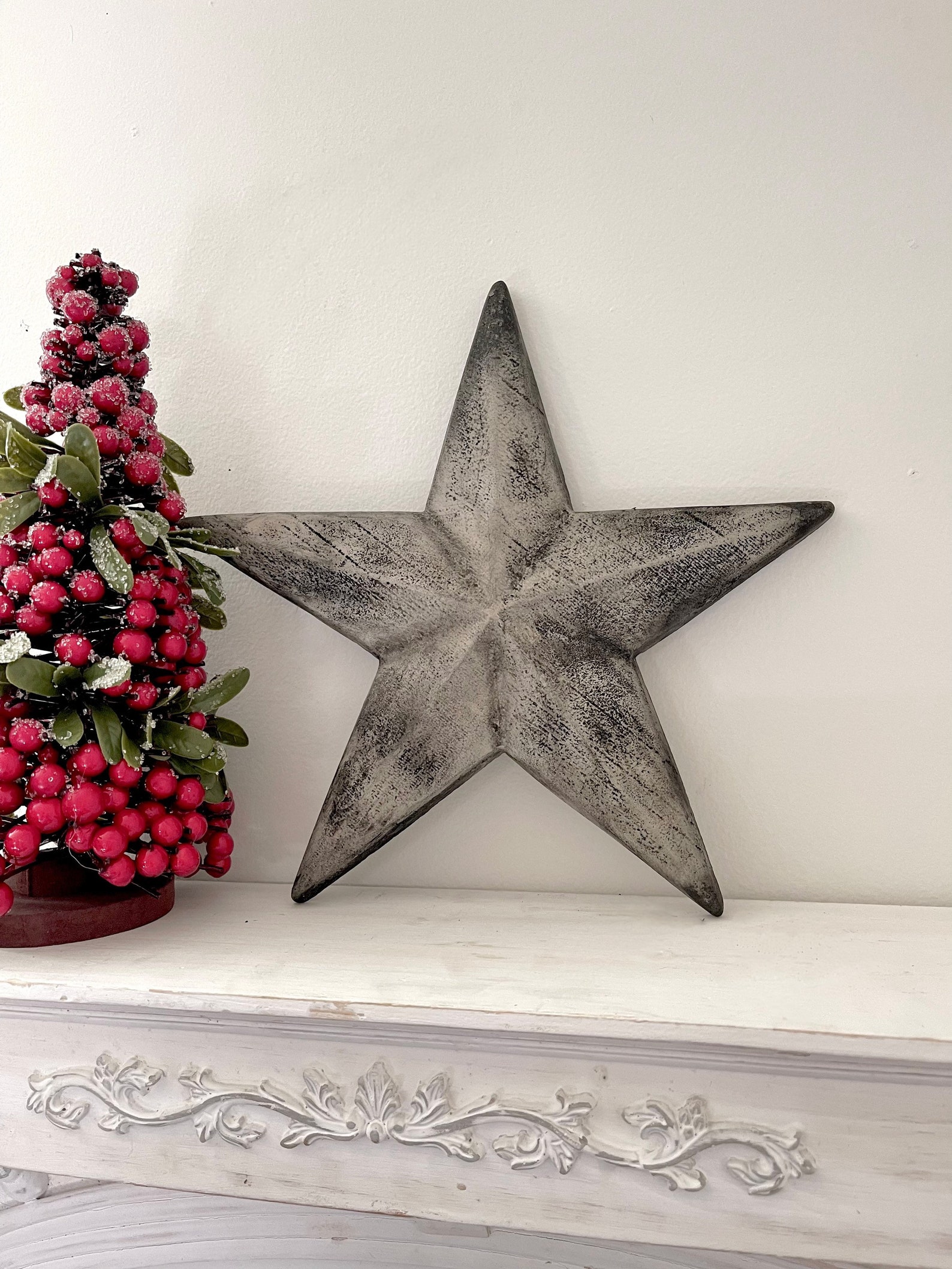 Farmhouse Barn Star Large Outdoor Barn Star Concrete Barn Etsy