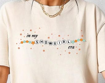 In My Showgirl Era Shirt | Showgirl Friendship Bracelet Comfort Colors T-Shirt | Event Party Shirt | Music Fan Gift