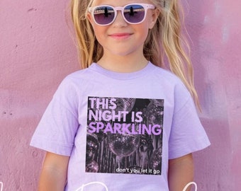This Night Is Sparkling YOUTH Comfort Colors Shirt | Enchanted Kids Shirt | Speak Era Shirt | Party Going Out T-Shirt | Eras Tour Fan Gift