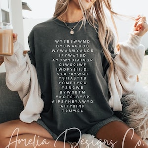 Smallest Man Bridge and Outro Shirt | SMWEL Comfort Colors T-Shirt | Tortured Era Shirt | Lyrics Oversized Shirt | Gift