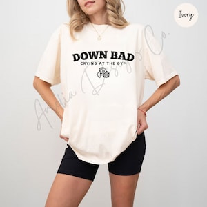 Swiftie gefoltert Dichter Shirt Down Bad Weinen im Fitnessstudio Taylor Comfort Colors T-Shirt Übergroßes T. Swift Geschenk für Frau Freund Bild 4