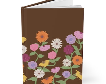 Eras Piano Flowers Hardcover Notebook | Surprise Songs Flowers Matte Journal | Subtle Fan Gift | Birthday Gift