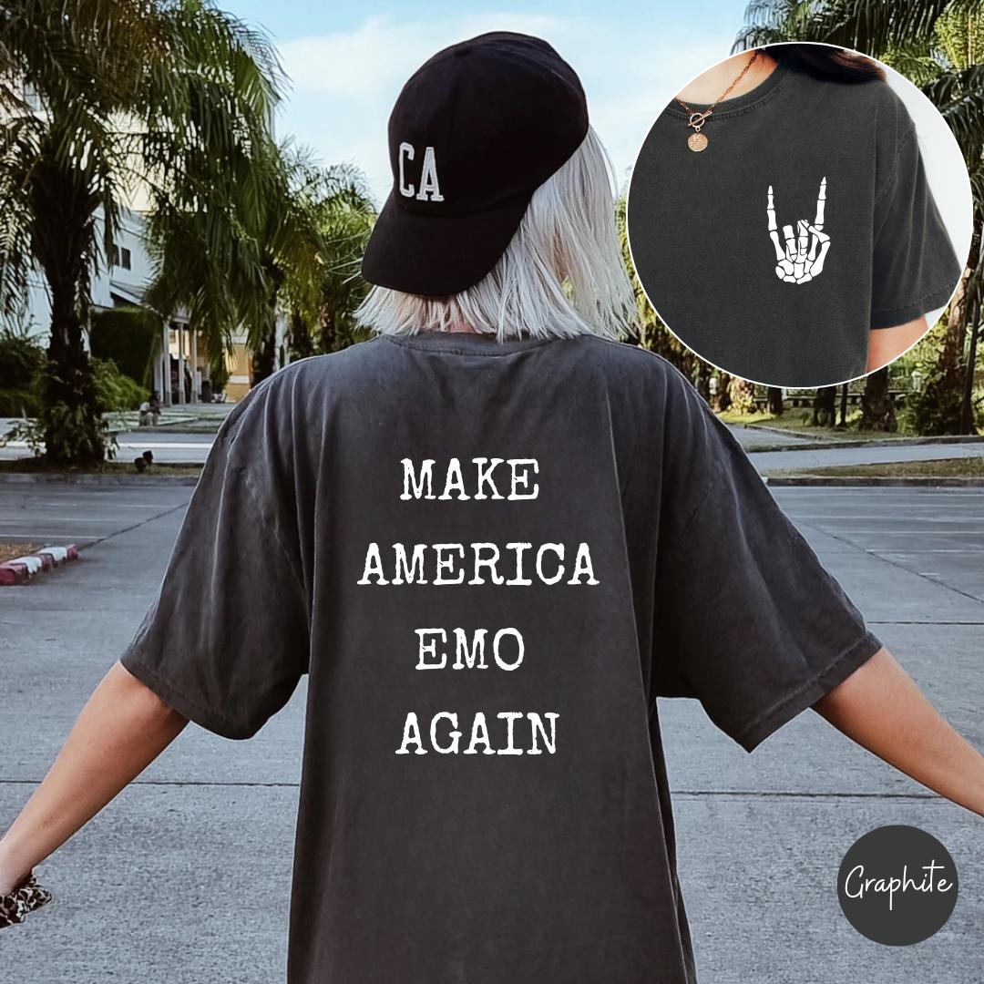 Make America Emo Again Shirt | Brand New Tour Shirt | Unisex Comfort Colors Shirt | Pop Punk Shirt | Elder Emo Gift | It Wasn't Just A Phase