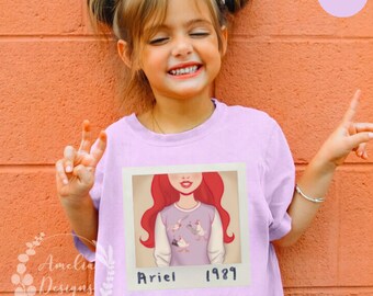 Swiftie Little YOUTH Shirt | 1989 Mermaid Kids T-Shirt | Taylor Ariel Shirt for Disney Vacation | Comfort Colors Oversized Gift