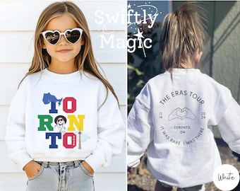 Toronto Night 1 YOUTH Sweatshirt | Toronto Canada Eras Tour Dates | 11/14 Custom Date Kids Crewneck Sweater | Taylor Fan Concert Sweatshirt