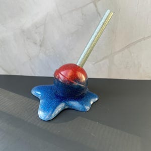 Melting Lollipop Resin Sculpture