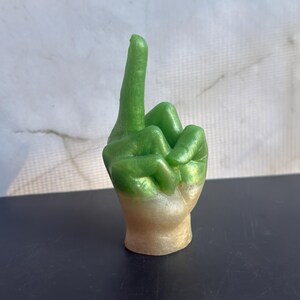 Handmade Resin Middle Finger Sculpture|Desk Decor|Funny Statement Art