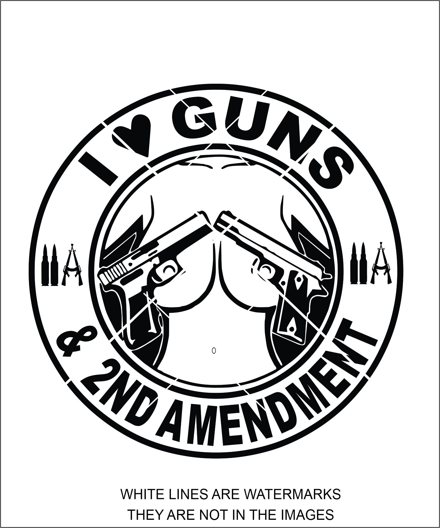 I Love Guns And Boobies 2nd Amendment Funny Naughty Firearms Etsy