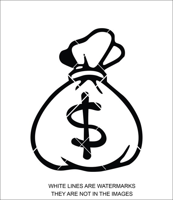 Money Bag Bank Bag Cash Bag Bank Coin Bag Robbery Bag Etsy