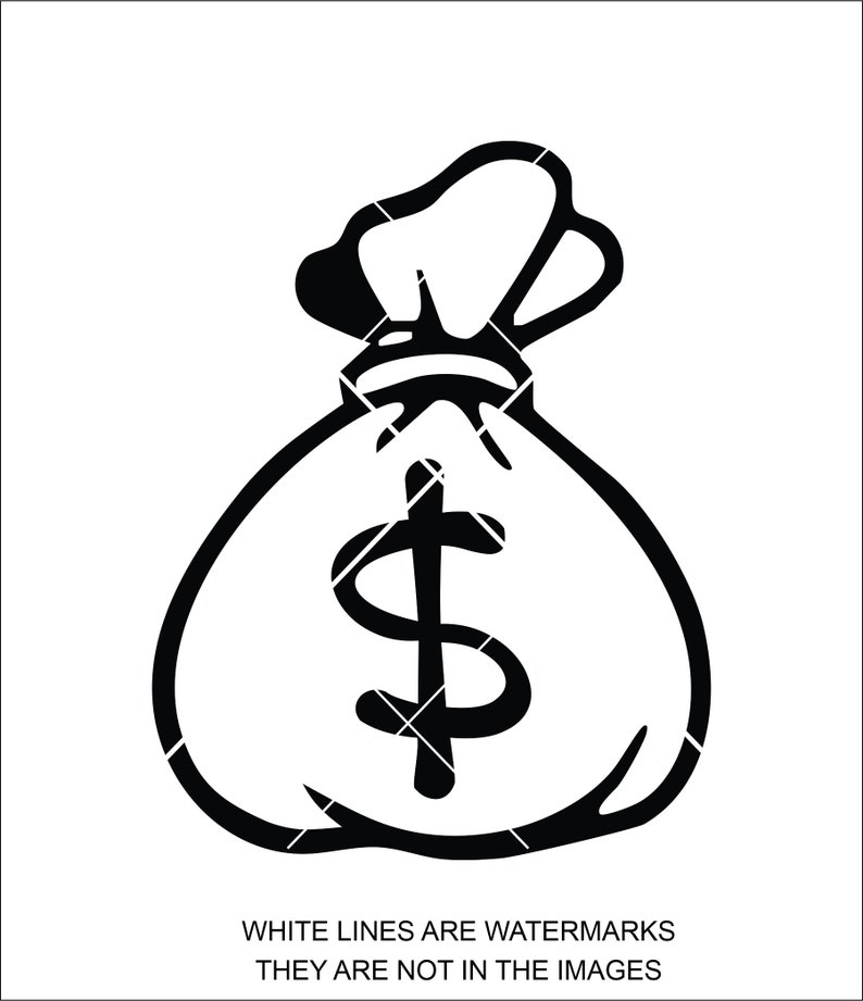 Money Bag Bank Bag Cash Bag Bank Coin Bag Robbery Bag Etsy