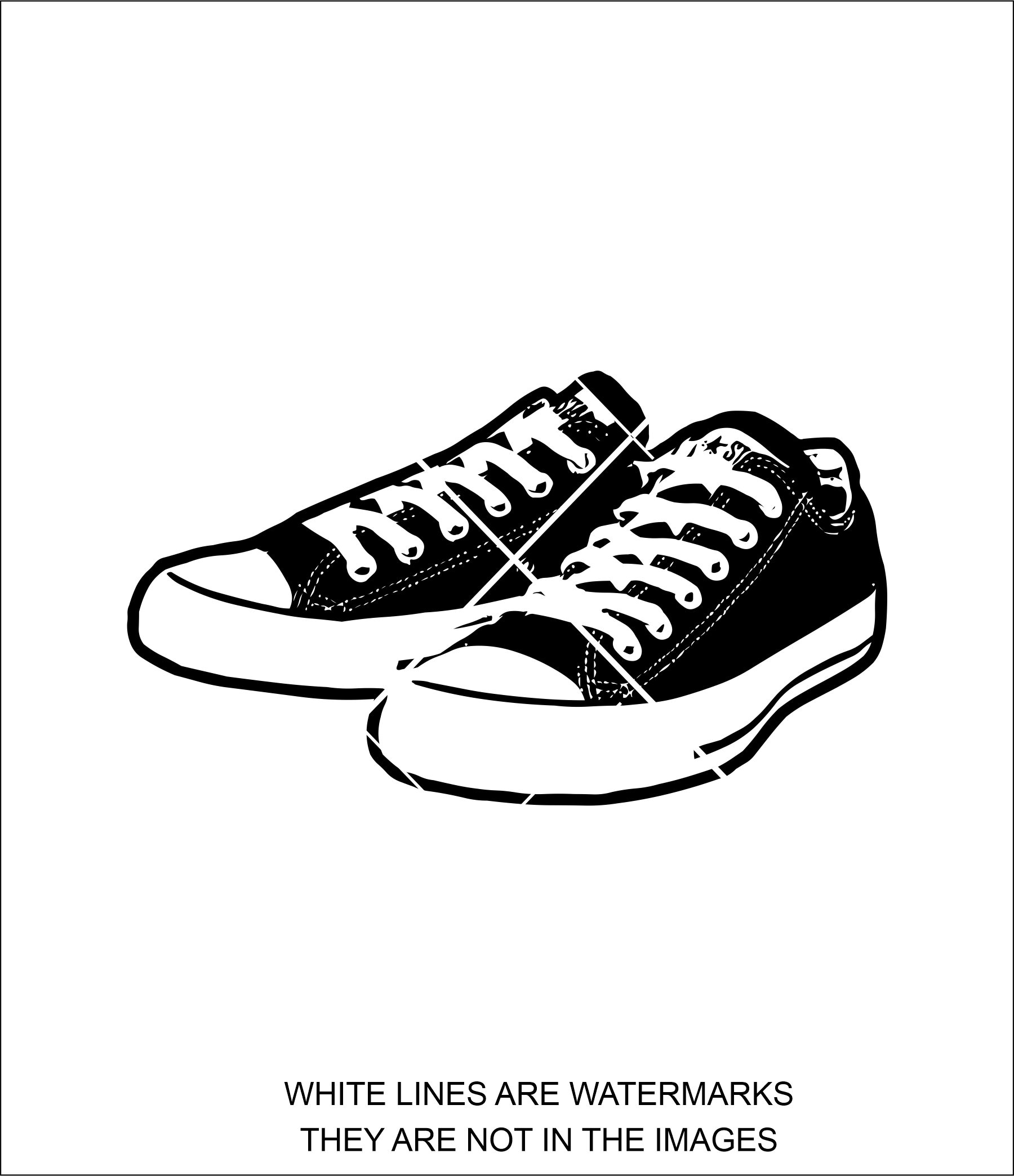 Shoe 1 Shoes Converse Low Top Chuck Taylors clip Art - Etsy
