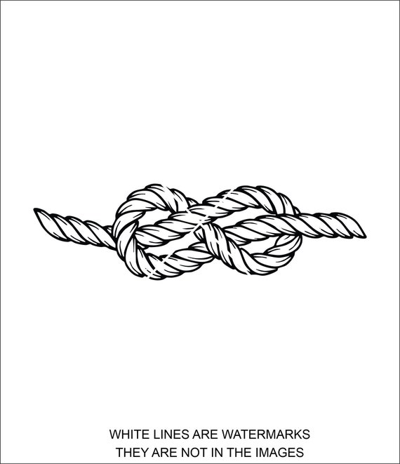 Rope Rope Knot Twine Figure 8 Loop Clip Art Etsy
