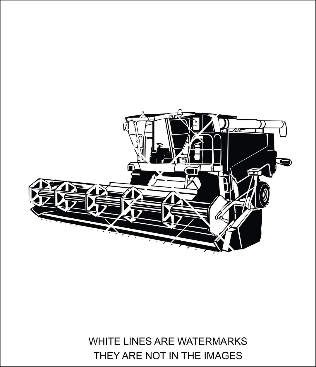 Old Combine Bean Head Farm Equipment Farm Tractor Etsy Canada