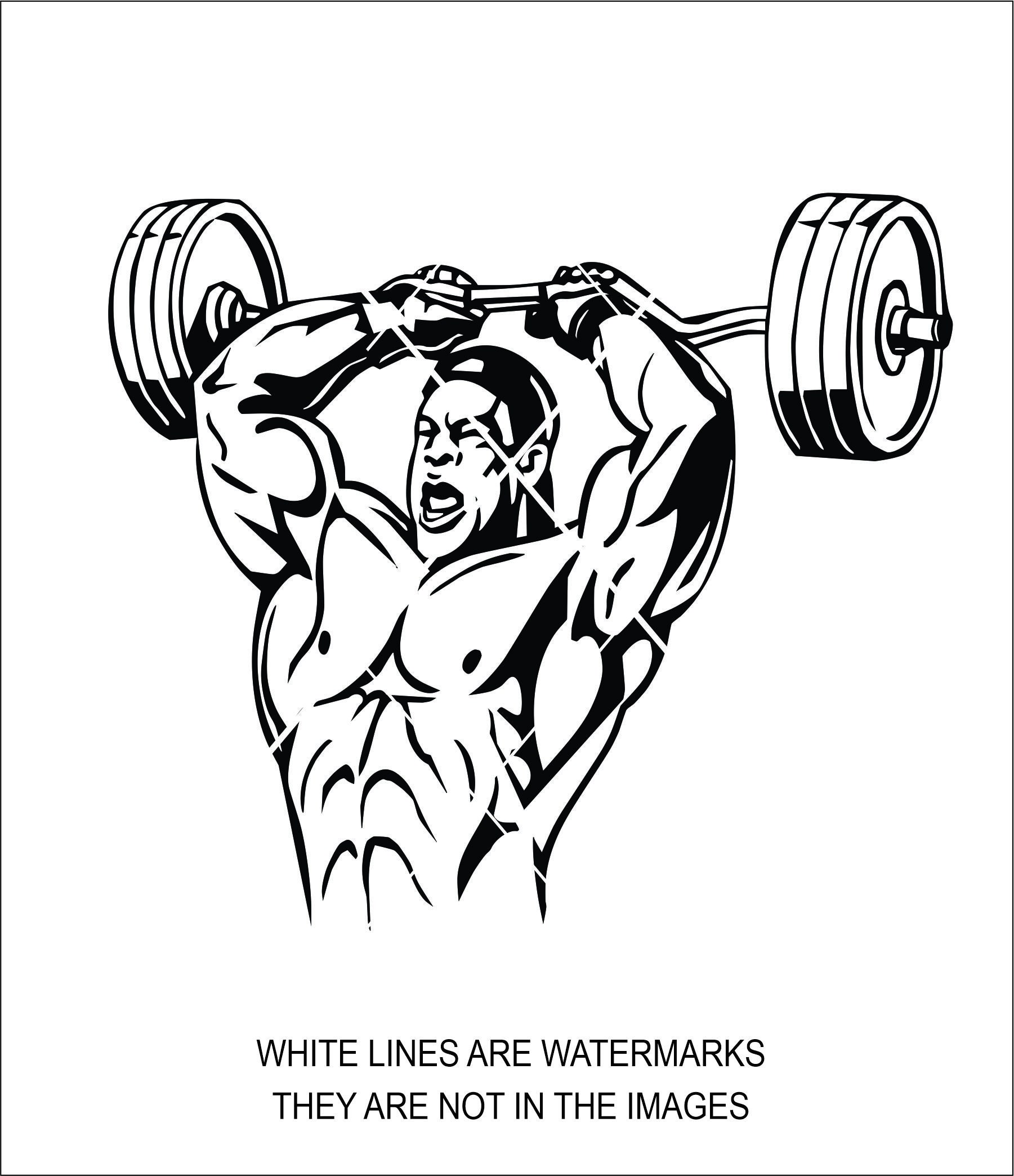 Weightlifting Barbell Curls Muscle Building Lifting Etsy