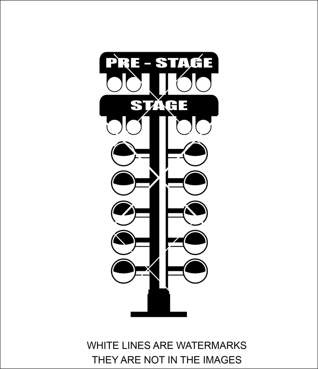 Light Tree stage Tree Drag Racing Lights Racing Start Etsy