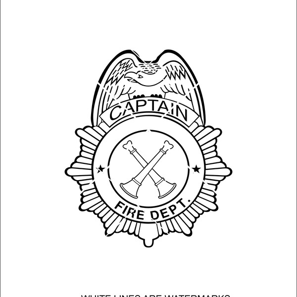 Firefighter Captain Svg - Etsy New Zealand