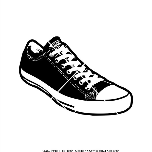 Converse High and Low Svg Etsy UK