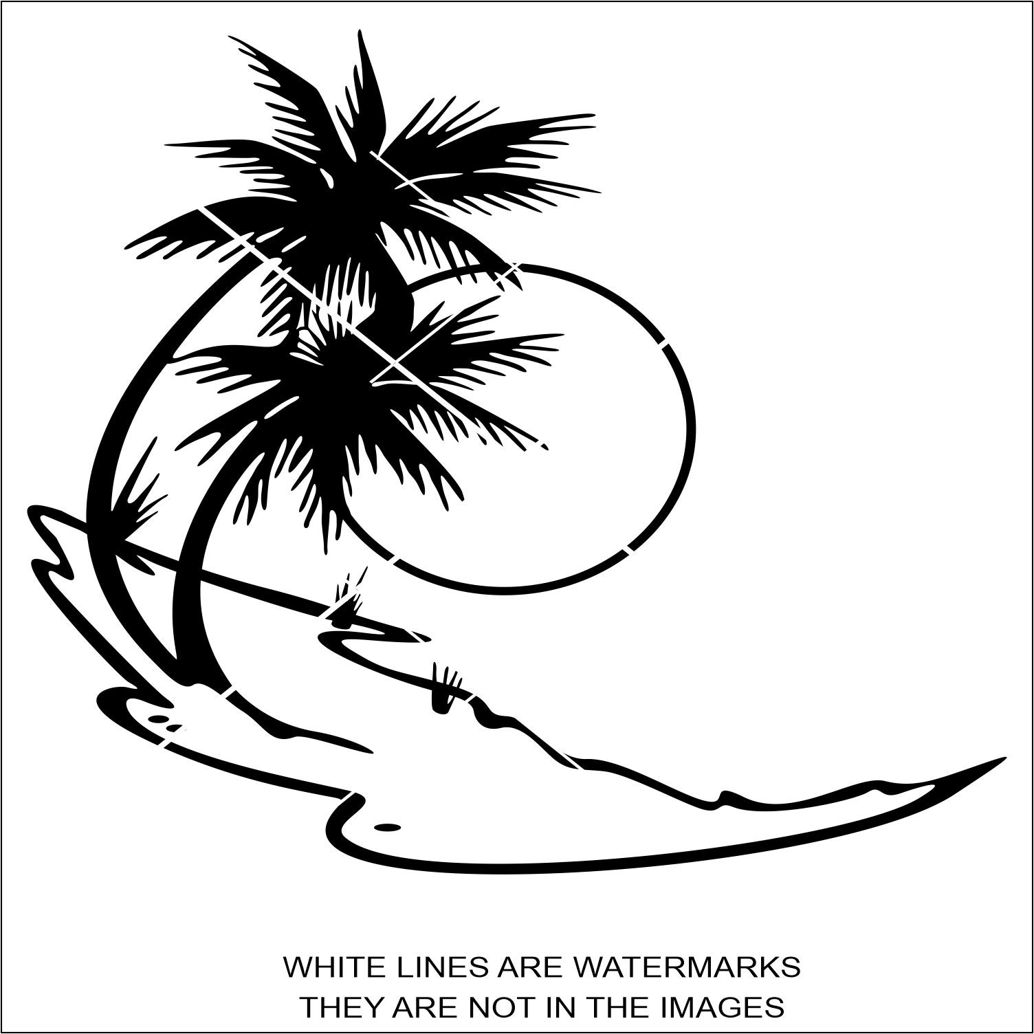 Palm Tree Water Lake Scenery River Bank Sunset Scene Etsy