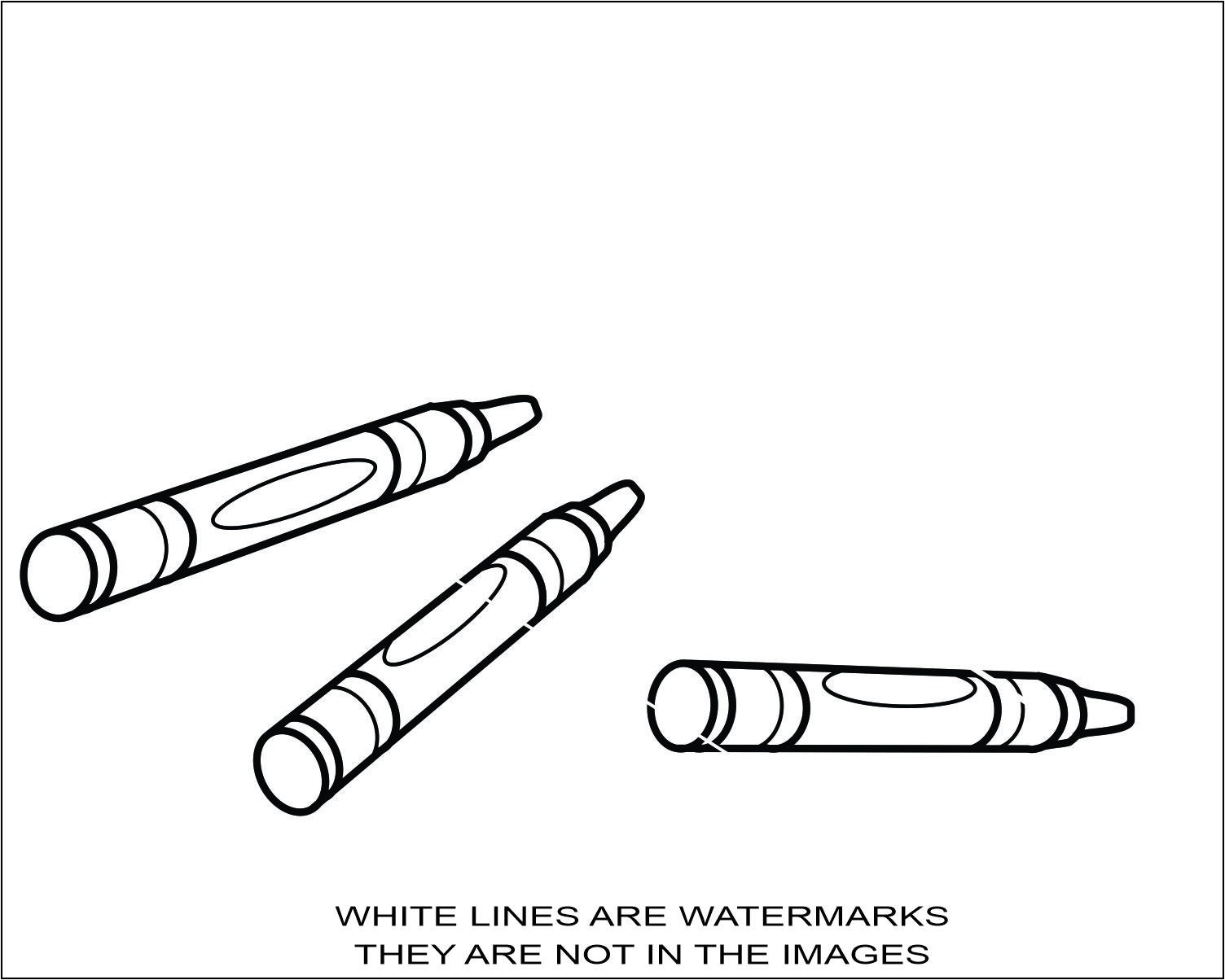 Blue Crayon Coloring Pages