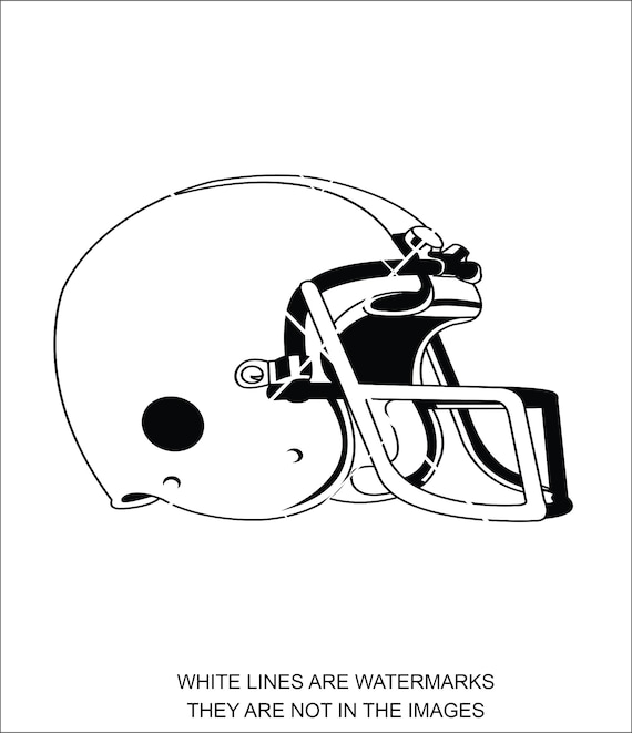 Football Player Helmet Drawing