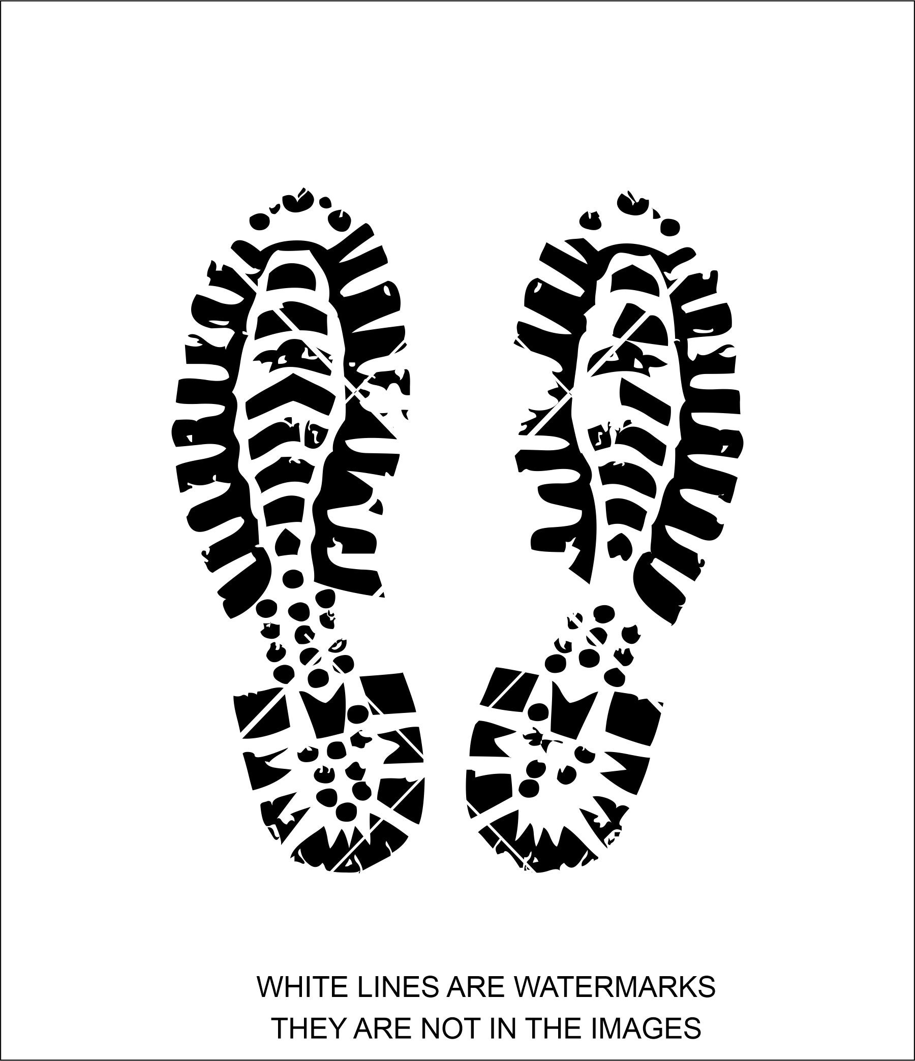 Boot Prints Foot Prints Foot Wear Print Boot Boots Etsy