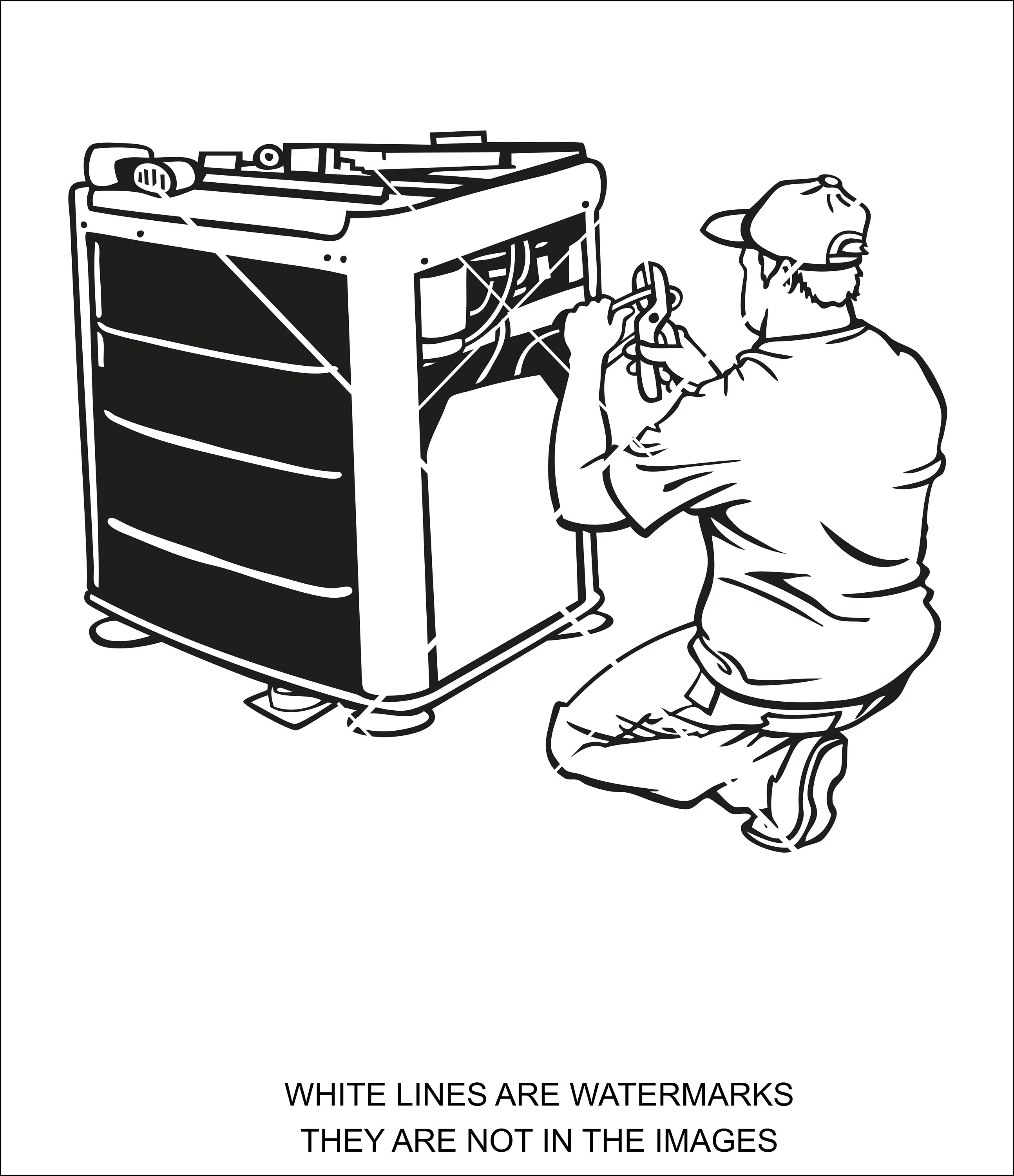 AC Repairman Air Conditioner Repair Guy Service Technician Etsy