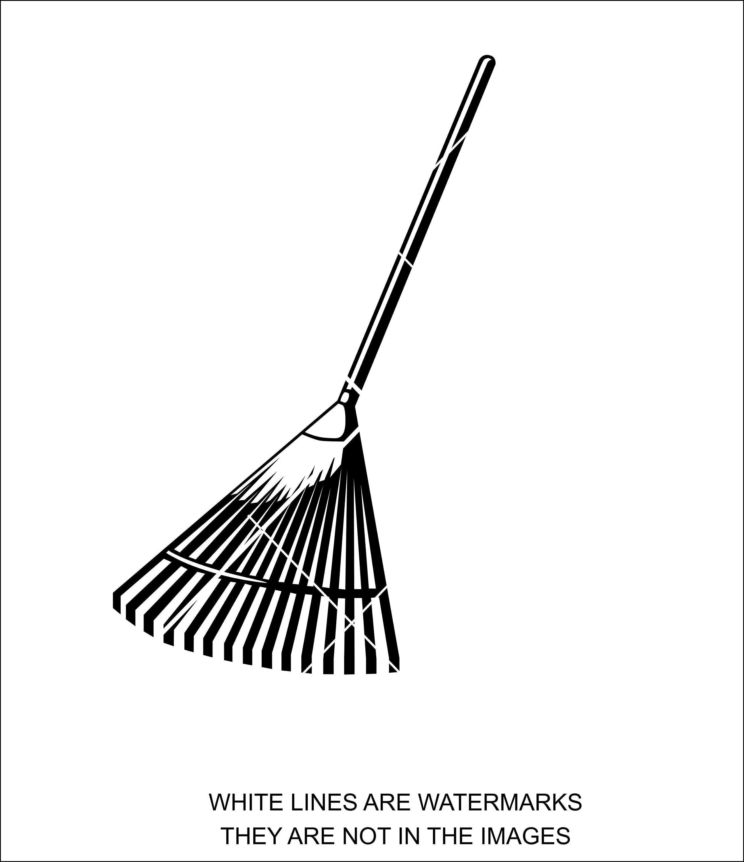 Raking Leaves Clipart Black And White