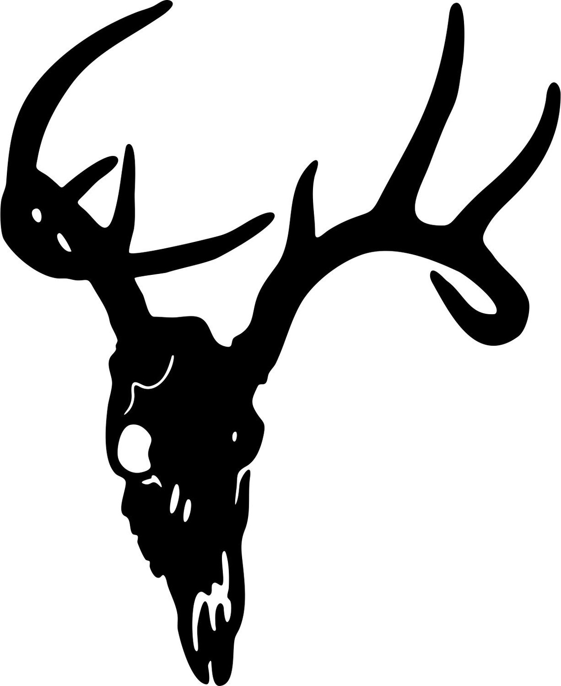 Deer Head 4 Skull Head Skull Antlers Rack Hunter - Etsy