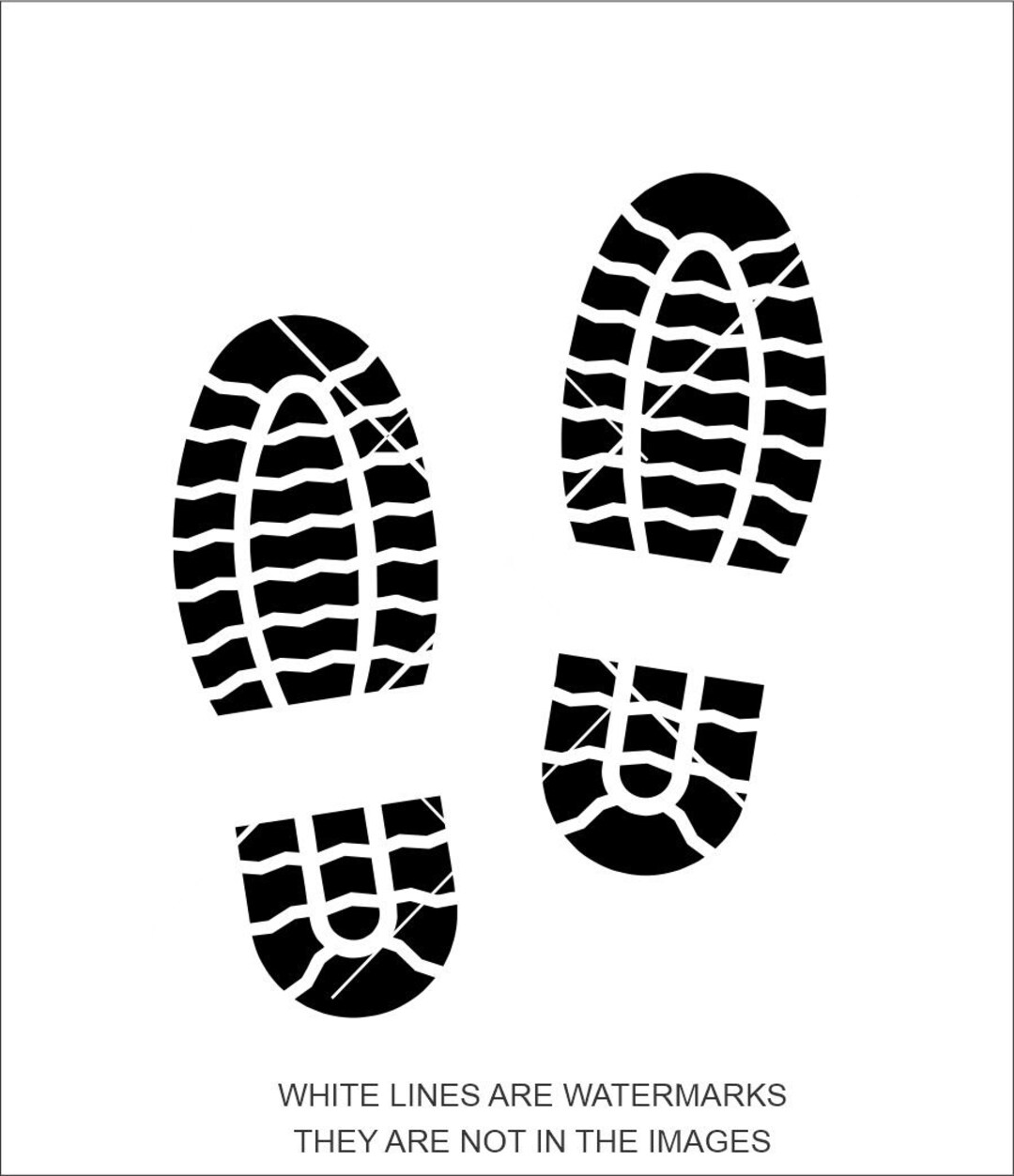 Boot Print Foot Print Boots Work Boot Sole of Boots Etsy