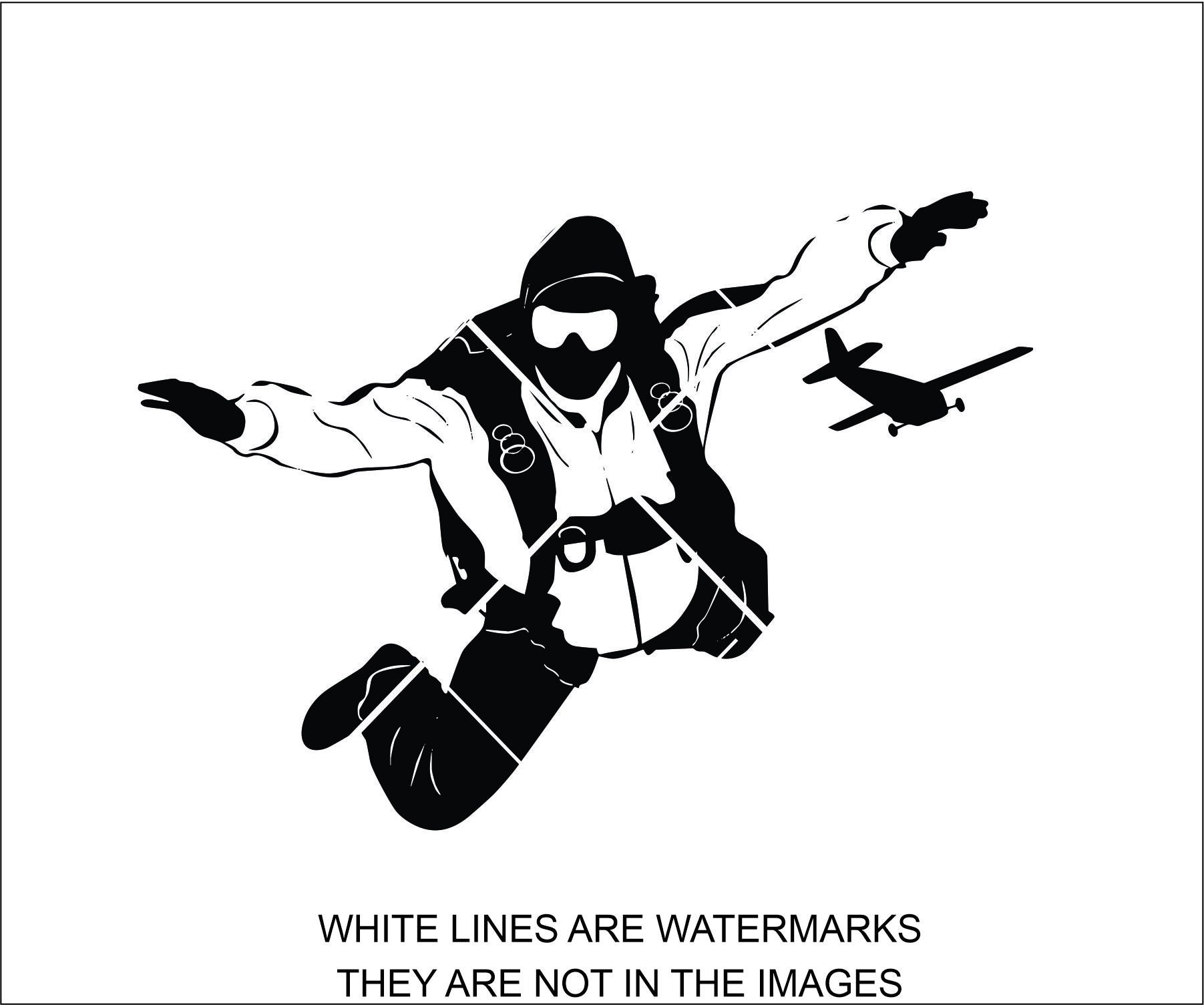 Sky Diving Sky Diver Jump Out of Air Plane Plane Jumper Etsy