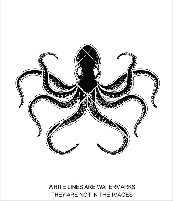Pulpo calamar criatura marina animal acuático Clip Art - Etsy España Pulpo calamar criatura marina animal acuático Clip Art - Etsy España
