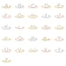 14k Solid Gold Open Cuff Initial Letter U Diamond Ring - Dainty Initial ...