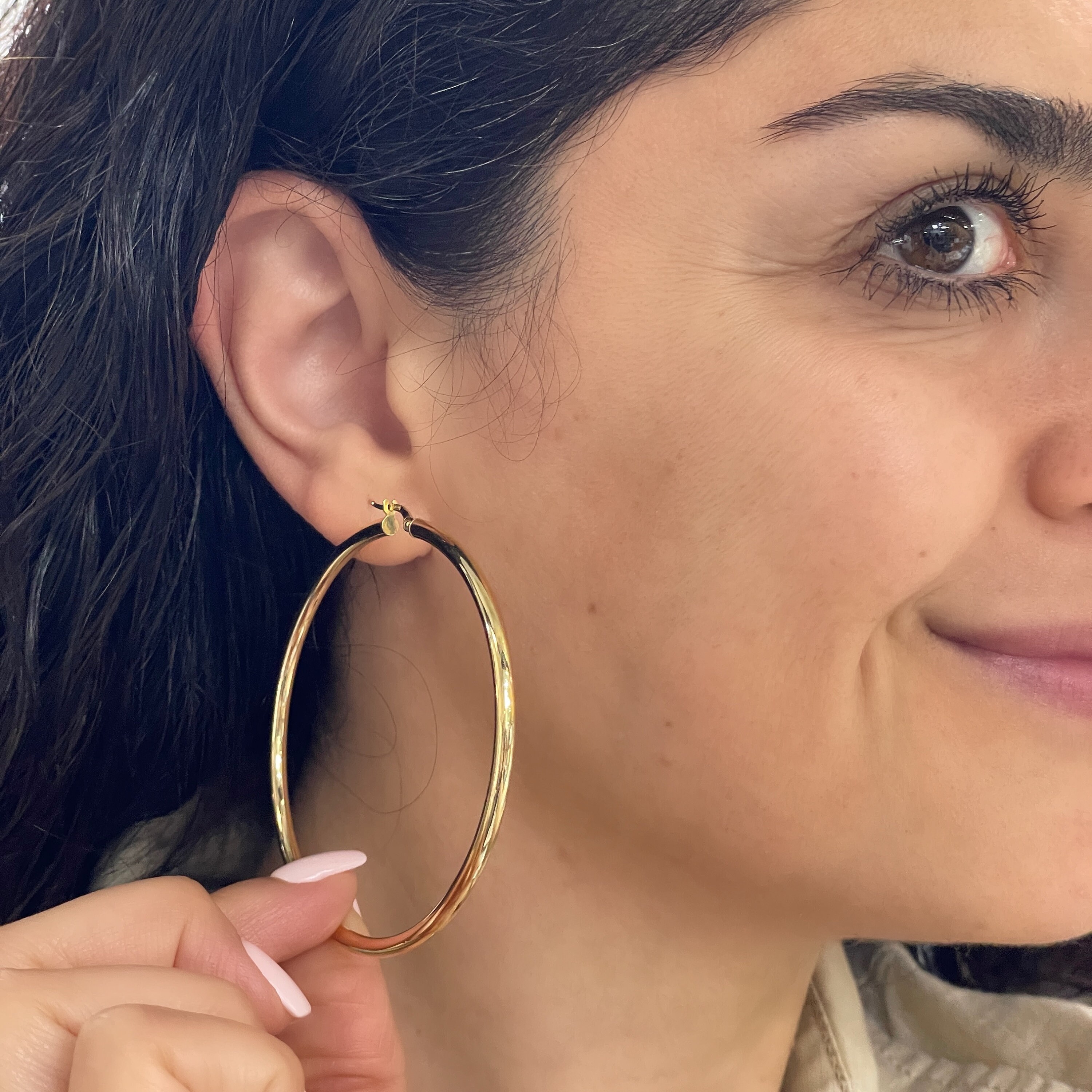 あい　Classic Hoops Thick Small Gold あい Classic Hoops Thick Small Gold あい Classic Hoops Thick