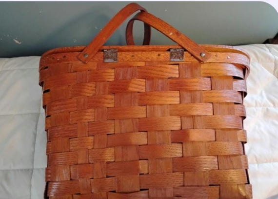 Picnic Basket by Wov N Wood by JERYWIL - Etsy