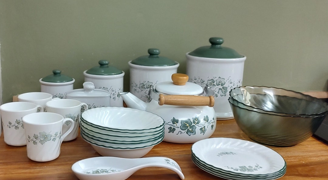 Vintage Corelle Ivy Pattern Etsy