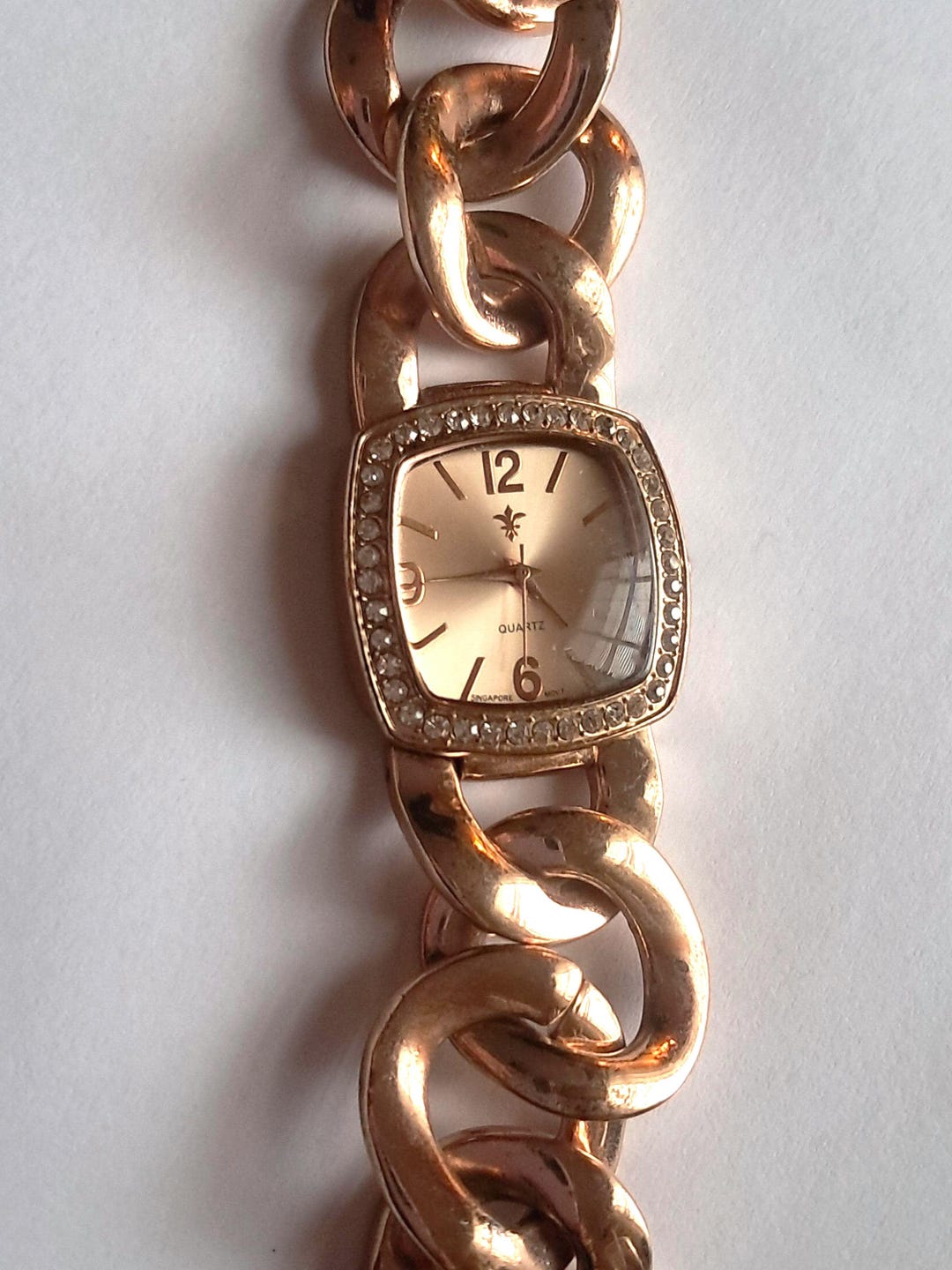 Ladies Watch Copper Tone Analog Extra Large Link Cuban Chain - Etsy