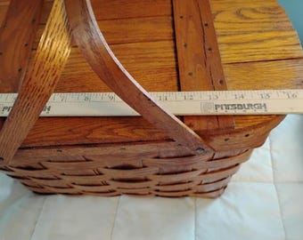 Picnic Basket by Wov N Wood by JERYWIL - Etsy