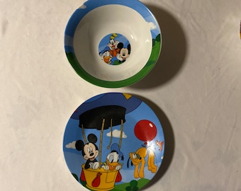 ミッキー＆ミニー ディズニー セラミックボウル 2個セット - Etsy 日本