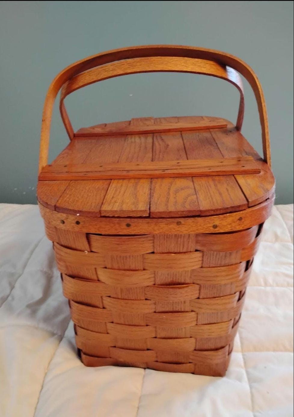 Picnic Basket by Wov N Wood by JERYWIL - Etsy