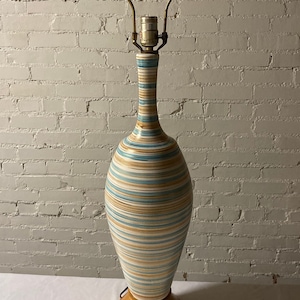 Tall MCM Lamp. Bowling Pin Lamp