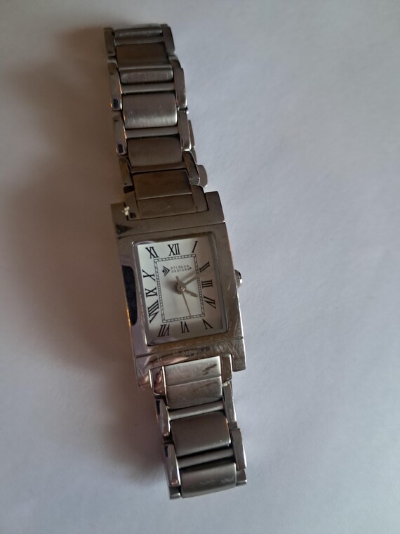 Silvertone Ladies Watch Rectangular Watch - image 1