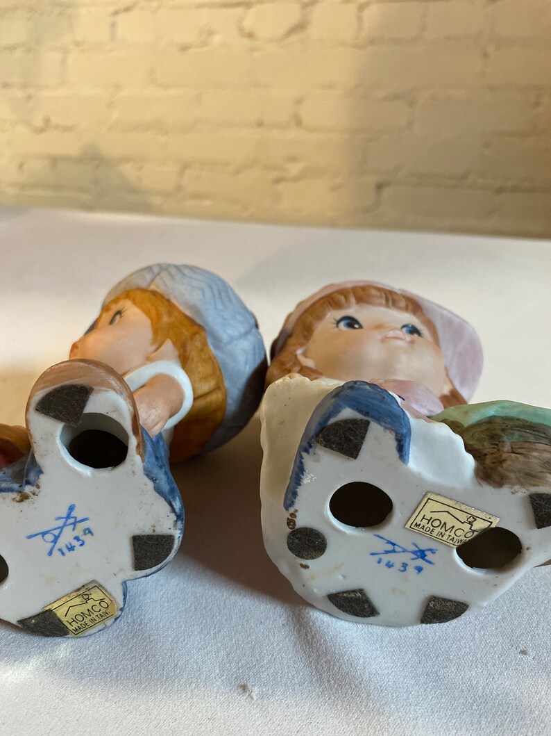 Vintage Home Interior Boy and Girl Figurines Etsy