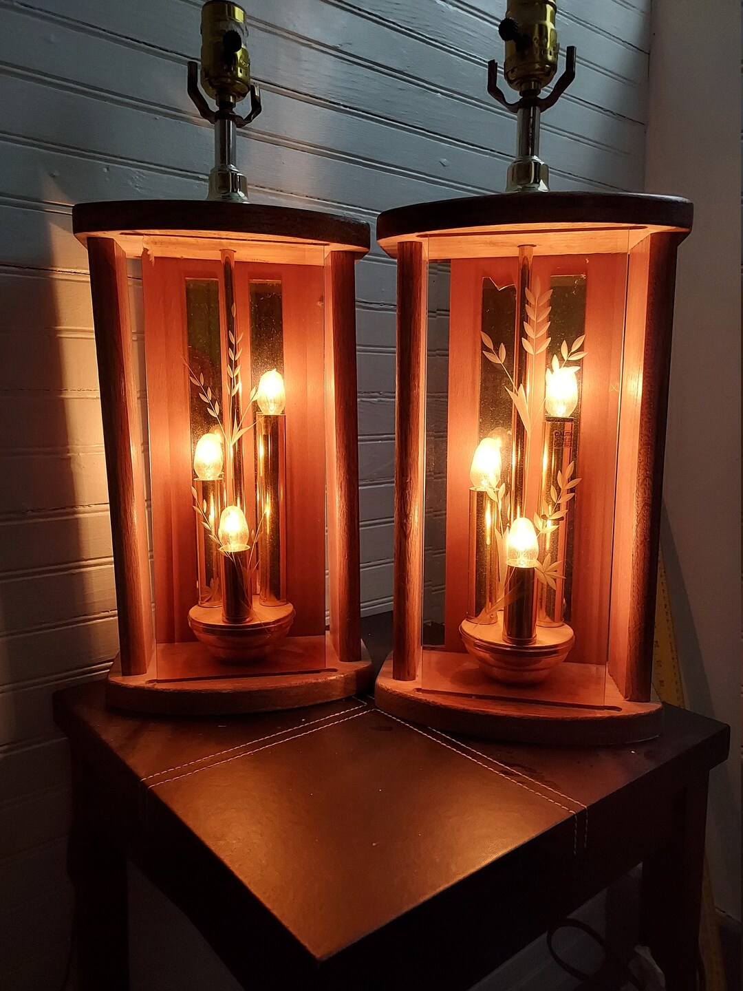 MCM Vintage Lamps. Etsy