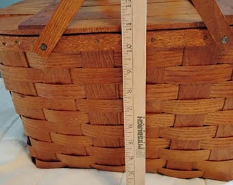 Picnic Basket by Wov N Wood by JERYWIL - Etsy