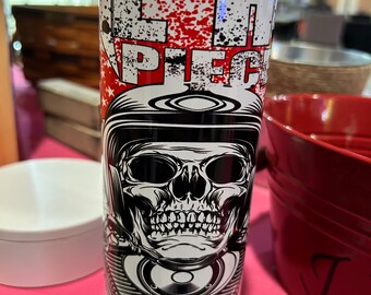 American Steel biker tumbler